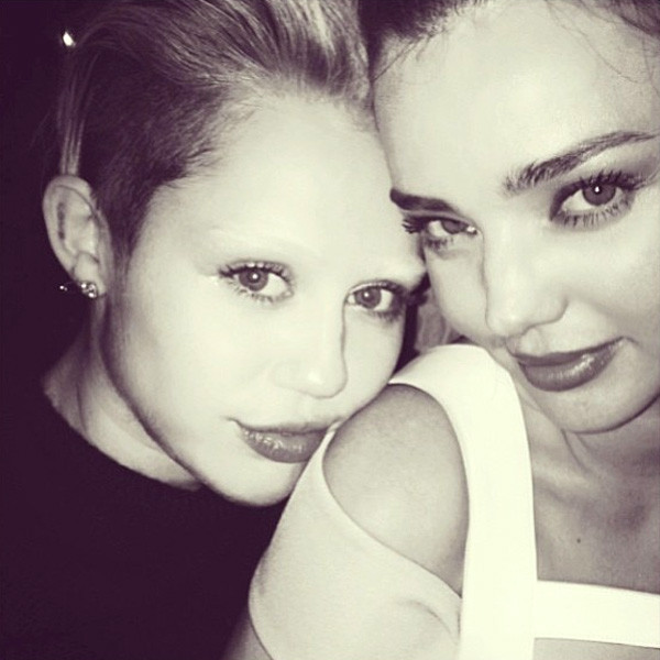 Miley Cyrus, Miranda Kerr, Instagram Miley Cyrus, Miranda Kerr, Instagram